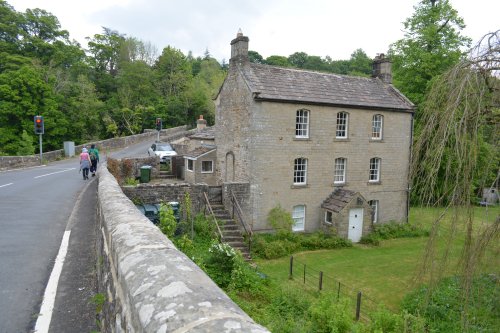 bridge-end house at Eggleston Bridge circular walk Cotherstone Romaldkirk River Tees Co. Durham, England
