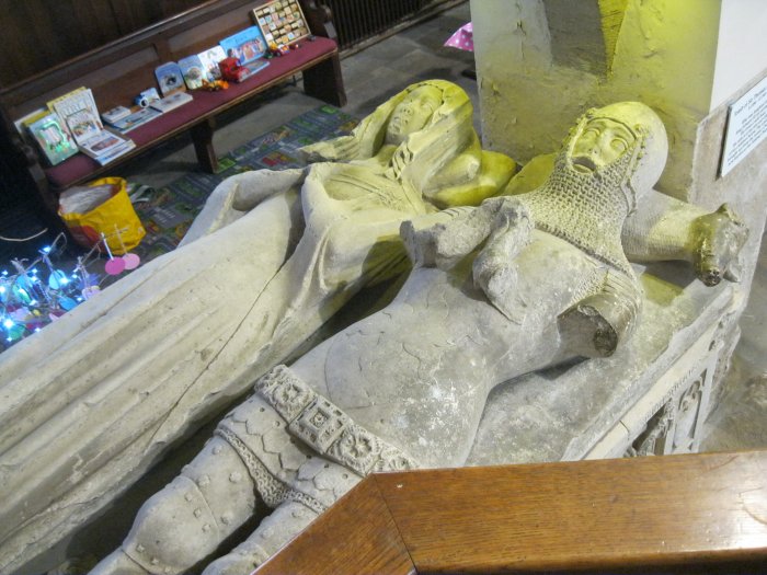 The tomb of Sir Thomas Ingilby (1290-1369) and his wife, All Saints Church, Ripley, North Yorkshire, England