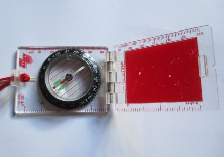 a compass for navigating using an OS map