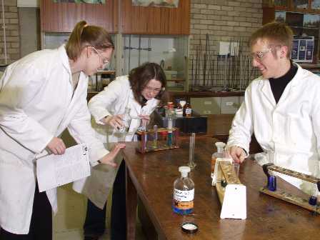 Year 13 A2 Advanced Level Salters Chemistry Students at Whitby Community College Year 13 January 2002