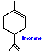 skeletal formula of limonene doc brown's advanced A level organic chemistry revision notes