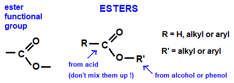diagram structure of ester functional group general structural formula advanced level organic chemistry