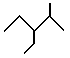 3-ethyl-2-methylpentane skeletal formula alkanes molecular structure naming (c) doc b