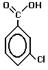 3-chlorobenzoic acid structural formula
