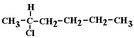 structural formula of 2-chlorohexane